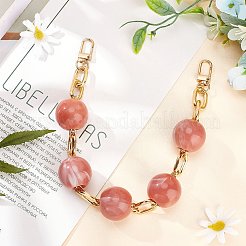 Ремешок для сумки с круглыми бусинами из акрила&nbsp;FIND-WH0071-22B