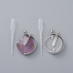 Вращающиеся подвески для флаконов из натурального кварца&nbsp;G-M362-01P