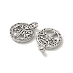 Подвески из латуни с микропаве из циркония&nbsp;KK-R210-21P-02