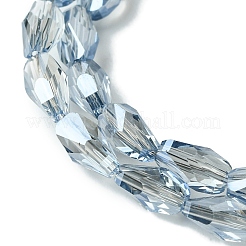 Прозрачные стеклянные бусины гальваническим пряди&nbsp;GLAA-K064-03A-PL02