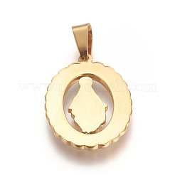 Ионное покрытие (ip) религиозная тематика 304 нержавеющая сталь подвески&nbsp;STAS-I131-18B-G