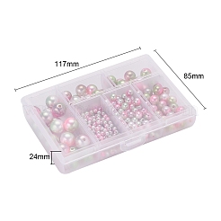 497шт 5 стиля радуги абс пластик имитация жемчуга&nbsp;OACR-YW0001-09C