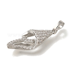 Стойки обшивки латунь микро проложить Циркон подвеску&nbsp;KK-C081-01P