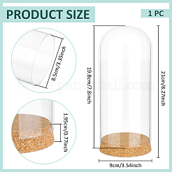 1 шт. стеклянный купол&nbsp;AJEW-BC0009-61