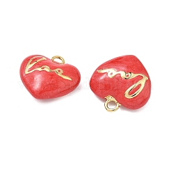 Латунь эмаль подвески&nbsp;KK-H259-10G-03