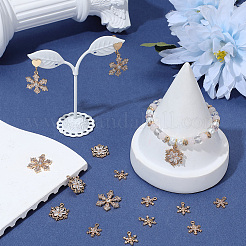 16 шт. 4 стиля рождественских латунных подвесок с микропаве из кубического циркония&nbsp;KK-SC0006-95