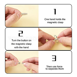 Гладкие магнитные винтовые застежки из нержавеющей стали марки 304&nbsp;STAS-PJ0001-09P