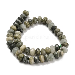 Натуральные зеленые рутиловые кварцевые бусины&nbsp;G-C259-A08-8x12mm