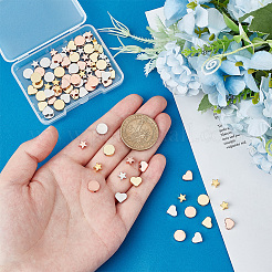 90шт 9 стильные латунные бусины&nbsp;KK-PH0005-35