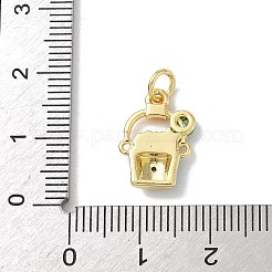 Латунные микро проложить кубического циркония подвески&nbsp;KK-A273-15G-01