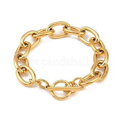 Браслеты-цепочки из нержавеющей стали 304 для женщин&nbsp;BJEW-C129-08B-G