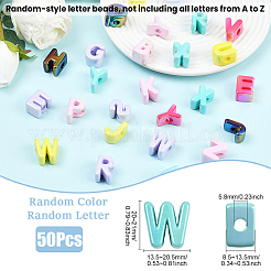 50шт УФ-покрытие непрозрачные акриловые бусины&nbsp;TACR-SP0001-38