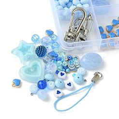 Набор для изготовления ремешка для мобильного телефона цвета океана своими руками&nbsp;DIY-FS0006-56