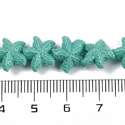 Нити резных бусин синтетического коралла&nbsp;X-CORA-K009-06A-05