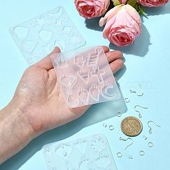 Силиконовые Молды для подвесок смешанных форм своими руками&nbsp;DIY-YW0009-42