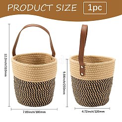 Плетеные хлопковые корзины для хранения&nbsp;AJEW-WH20054-010C