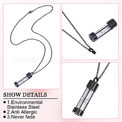 1шт. стеклянная урна для пепла в виде колонны&nbsp;NJEW-DR0001-05EB