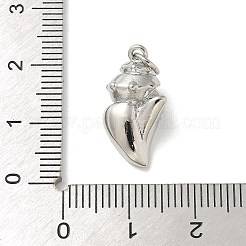 Латунные микропаве прозрачные подвески с фианитом&nbsp;LS-KK-U046-02P-06