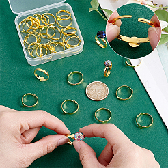 40 шт. латунное основание кольца&nbsp;KK-PH0011-83