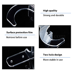 Акриловые настенные стойки для софтбольных/теннисных бит&nbsp;LS-ODIS-WH0334-005A