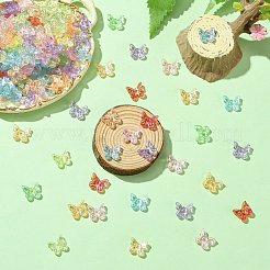 300шт УФ-покрытие прозрачные акриловые бусины&nbsp;OACR-CJ0002-17