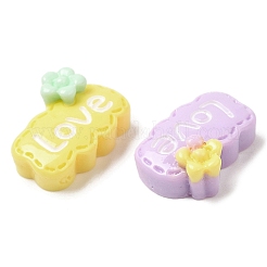 Мультяшные непрозрачные кабошоны из смолы&nbsp;X-RESI-C039-01F