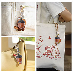 Украшение подвески из деревянного желудя&nbsp;HJEW-CA00008