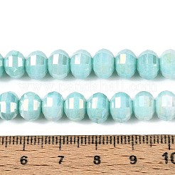 Антикоррозийные гальванические стеклянные бусины&nbsp;GLAA-T025-8mm-19G