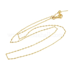 Регулируемая латунная цепочка-слайдер толщиной 1.5 мм для мужчин и женщин.&nbsp;NJEW-L012-10G
