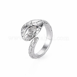 Кольца манжеты из сплава с покрытием в форме змеи RJEW-Q163-009B-RS