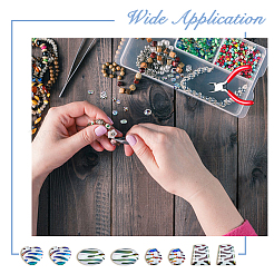 40 шт. 4 стиля УФ-покрытие непрозрачные акриловые бусины&nbsp;SACR-DC0001-07