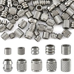 100 шт. 10 вида бусин из нержавеющей стали&nbsp;STAS-YW0002-84