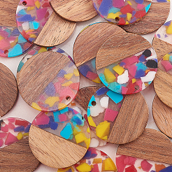 Подвески из смолы и ореха&nbsp;RESI-CJ0001-203