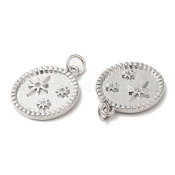 Кулоны из экологически чистой латуни с прозрачным кубическим цирконием&nbsp;KK-M246-27P