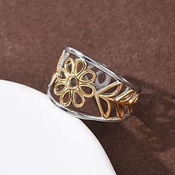 Открытые кольца манжеты из нержавеющей стали 304&nbsp;RJEW-P181-02E-A