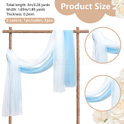 2 шт. ткани органза 2 цветов&nbsp;DIY-OC0012-90B