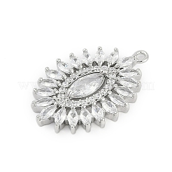 Кубический цирконий из латуни со стеклянными подвесками&nbsp;KK-Q026-11P