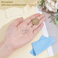 1 шт. 925 оправы для подвески из стерлингового серебра в форме кабошона&nbsp;STER-BC0003-78B