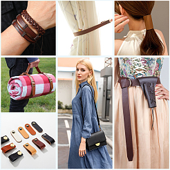 Ленты из искусственной кожи ПВХ длиной 2 м.&nbsp;SRIB-WH0011-126C-02