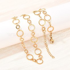 Цепочки из нержавеющей стали 304 с кольцами толщиной 10 мм и 14 мм&nbsp;NJEW-P343-02C-G