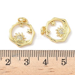 Латунные микро проложить кубического циркония подвески&nbsp;KK-Z120-19G