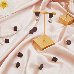 60 шт. деревянные серьги-гвоздики&nbsp;EJEW-FI0003-33C