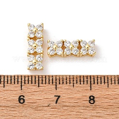 Экологичные прямоугольные подвески из латуни с микропаве и кубическим цирконием&nbsp;ZIRC-M087-10-NR-1