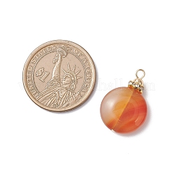 Подвески из натурального окрашенного красного агата&nbsp;PALLOY-JF04661