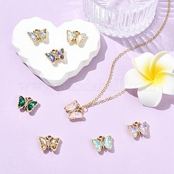 32шт 8 цвета подвески из сплава со стразами&nbsp;FIND-CJ0005-13