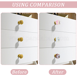 4 шт. двухцветный чехол для дверной ручки из хлопка&nbsp;DIY-GF0011-49