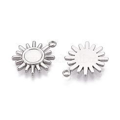 Подвеска-кабошон из не тускнеющей нержавеющей стали 304&nbsp;STAS-I671-19P