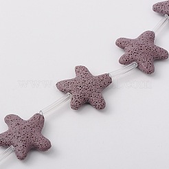 Синтетические бусины из вулканической породы&nbsp;G-N0096-16