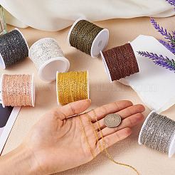 Железные плоские кабельные цепи с латунным покрытием&nbsp;CH-TAC0007-02G