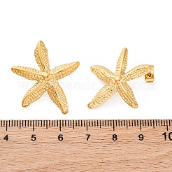 Серьги-гвоздики из нержавеющей стали 304&nbsp;LS-EJEW-F357-01G-05